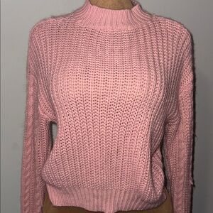 Time and Tru Blush Knit Turtleneck Sweater